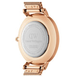 Buy Shop Daniel Wellington Petite Rose Gold Dial Rose Gold Mesh Bracelet Watch For Women - DW00100470 USA Online