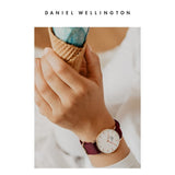 Buy Shop Daniel Wellington Petite Roselyn White Dial Red Nylon Strap Watch For Women - DW00100291 USA Online