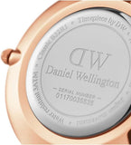 Buy Shop Daniel Wellington Petite Sheffield Black Dial Black Leather Strap Watch For Women - DW00100168 USA Online