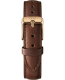 Buy Shop Daniel Wellington Petite St Mawes Black Dial Brown Leather Strap Watch For Women - DW00100169 USA Online