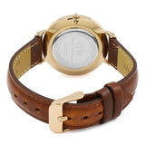 Buy Shop Daniel Wellington Petite St Mawes Black Dial Brown Leather Strap Watch For Women - DW00100169 USA Online