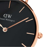 Buy Shop Daniel Wellington Petite St Mawes Black Dial Brown Leather Strap Watch For Women - DW00100169 USA Online