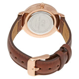 Buy Shop Daniel Wellington Petite St Mawes White Dial Brown Leather Strap Watch For Women - DW00100175 USA Online