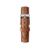 Buy Shop Daniel Wellington Petite Sterling Black Dial Brown Leather Strap Watch For Women - DW00100178 USA Online
