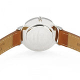 Buy Shop Daniel Wellington Petite Sterling Black Dial Brown Leather Strap Watch For Women - DW00100178 USA Online