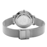 Buy Shop Daniel Wellington Petite Sterling Black Dial Silver Mesh Bracelet Watch For Women - DW00100218 USA Online