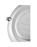 Buy Shop Daniel Wellington Petite Sterling Black Dial Silver Mesh Bracelet Watch For Women - DW00100218 USA Online