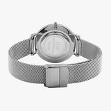 Buy Shop Daniel Wellington Petite Sterling Black Dial Silver Mesh Bracelet Watch For Women - DW00100304 USA Online