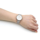 Buy Shop Daniel Wellington Petite Sterling White Dial Silver Mesh Bracelet Watch For Women - DW00100164 USA Online
