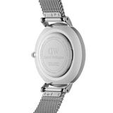 Buy Shop Daniel Wellington Petite Sterling White Dial Silver Mesh Bracelet Watch For Women - DW00100220 USA Online