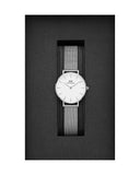 Buy Shop Daniel Wellington Petite Sterling White Dial Silver Mesh Bracelet Watch For Women - DW00100220 USA Online