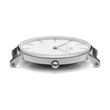 Buy Shop Daniel Wellington Petite Sterling White Dial Silver Mesh Bracelet Watch For Women - DW00100220 USA Online