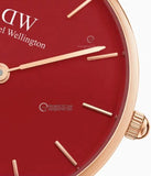 Buy Shop Daniel Wellington Petite Suffolk Red Dial Red Leather Strap Watch For Women - DW00100404 USA Online
