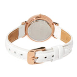 Buy Shop Daniel Wellington Petite White Dial White Leather Strap Watch For Women - DW00100249 USA Online