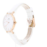 Buy Shop Daniel Wellington Petite White Dial White Leather Strap Watch For Women - DW00100249 USA Online
