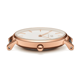 Buy Shop Daniel Wellington Petite White Dial White Leather Strap Watch For Women - DW00100249 USA Online