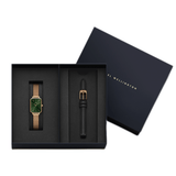 Buy Shop Daniel Wellington Pressed Melrose Emerald Green Rose Gold Mesh Strap Watch For Women - DW00100445 USA Online
