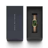 Buy Shop Daniel Wellington Pressed Melrose Emerald Green Rose Gold Mesh Strap Watch For Women - DW00100445 USA Online