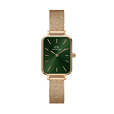 Buy Shop Daniel Wellington Pressed Melrose Emerald Green Rose Gold Mesh Strap Watch For Women - DW00100445 USA Online