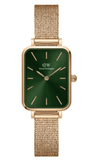 Buy Shop Daniel Wellington Pressed Melrose Emerald Green Rose Gold Mesh Strap Watch For Women - DW00100445 USA Online
