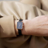 Buy Shop Daniel Wellington Quadro Ashfield Black Dial Black Mesh Strap Watch For Women - DW00100433 USA Online