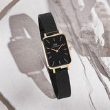 Buy Shop Daniel Wellington Quadro Ashfield Black Dial Black Mesh Strap Watch For Women - DW00100433 USA Online