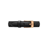 Buy Shop Daniel Wellington Quadro Black Dial Black Leather Strap Watch For Women - DW00100449 USA Online