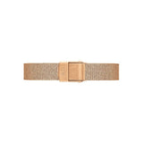 Buy Shop Daniel Wellington Quadro Melrose Black Dial Rose Gold Mesh Bracelet Watch For Women - DW00100432 USA Online