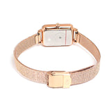 Buy Shop Daniel Wellington Quadro Melrose Green Dial Rose Gold Mesh Strap Watch For Women - DW00100437 USA Online