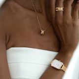 Buy Shop Daniel Wellington Quadro Melrose White Dial Gold Mesh Strap Watch For Women - DW00100431 USA Online