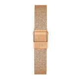 Buy Shop Daniel Wellington Quadro Melrose White Dial Gold Mesh Strap Watch For Women - DW00100431 USA Online