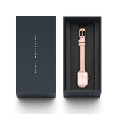 Buy Shop Daniel Wellington Quadro Pressed Mother of Pearl Pink Dial Pink Leather Strap Watch For Women - DW00100508 USA Online