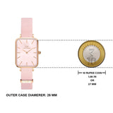 Buy Shop Daniel Wellington Quadro Pressed Mother of Pearl Pink Dial Pink Nylon Strap Watch For Women - DW00100509 USA Online