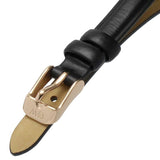 Buy Shop Daniel Wellington Quadro Sheffield Black Dial Black Leather Strap Watch For Women - DW00100435 USA Online