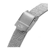 Buy Shop Daniel Wellington Quadro Sterling White Dial Silver Mesh Strap Watch For Women - DW00100438 USA Online