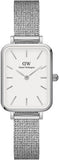 Buy Shop Daniel Wellington Quadro Sterling White Dial Silver Mesh Strap Watch For Women - DW00100438 USA Online