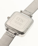 Buy Shop Daniel Wellington Quadro Studio Black Dial Silver Mesh Strap Watch For Women - DW00100522 USA Online