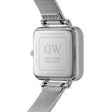 Buy Shop Daniel Wellington Quadro Studio Black Dial Silver Mesh Strap Watch For Women - DW00100522 USA Online