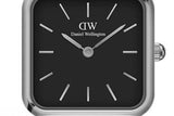 Buy Shop Daniel Wellington Quadro Studio Black Dial Silver Mesh Strap Watch For Women - DW00100522 USA Online