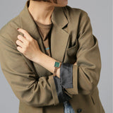 Buy Shop Daniel Wellington Quadro Studio Green Dial Rose Gold Mesh Strap Watch For Women - DW00100520 USA Online