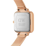 Buy Shop Daniel Wellington Quadro Studio Green Dial Rose Gold Mesh Strap Watch For Women - DW00100520 USA Online