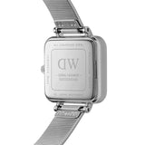 Buy Shop Daniel Wellington Quadro Studio White Dial Silver Mesh Bracelet Watch For Women - DW00100521 USA Online