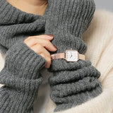 Buy Shop Daniel Wellington Quadro Studio White Dial Rose Gold Mesh Strap Watch For Women - DW00100517 USA Online