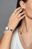 Buy Shop Daniel Wellington Quadro Studio White Dial Silver Mesh Bracelet Watch For Women - DW00100521 USA Online