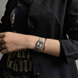 Buy Shop Daniel Wellington Quadro Unitone Silver Dial Silver Mesh Strap Watch For Women - DW00100486 USA Online