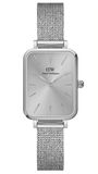 Buy Shop Daniel Wellington Quadro Unitone Silver Dial Silver Mesh Strap Watch For Women - DW00100486 USA Online