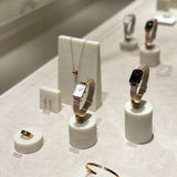 Buy Shop Daniel Wellington Quadro White Dial Black Leather Strap Watch For Women - DW00100434 USA Online