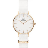 Buy Shop Daniel Wellington Classic Petite Dover White Dial White Nylon Strap Watch For Women - DW00100311 USA Online