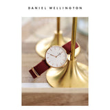 Buy Shop Daniel Wellington Roselyn 3A Petite White Dial Red NATO Strap Watch For Women - DW00100293 USA Online