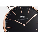 Buy Shop Daniel Wellington Bristol Black Dial Brown Leather Strap Watch For Men - DW00100125 USA Online